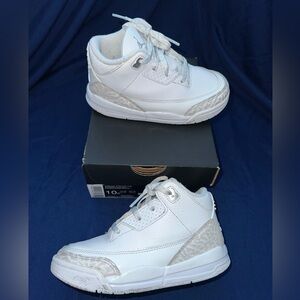 Kids Air Jordan 3 Retro PS “Pure Money” Sneakers Sz 10
